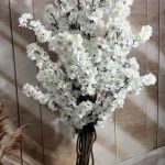درختچه شکوفه مصنوعی سفید/کاملا مشابه طبیعی